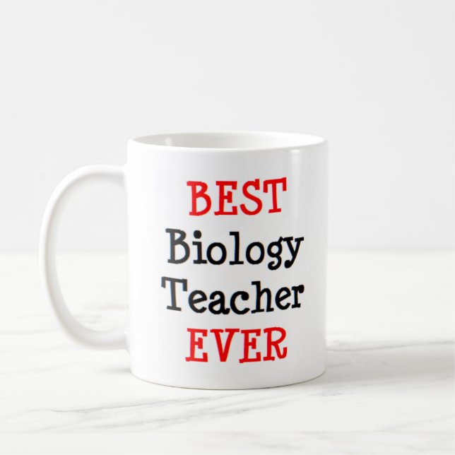biology teacher, best coffee mug (Left)