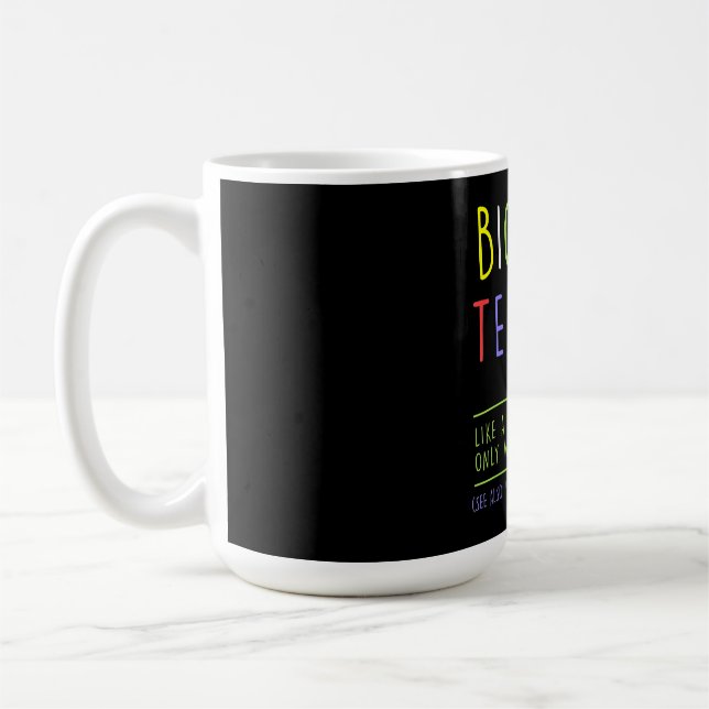 biology teacher biologist science teach teaching coffee mug (Left)