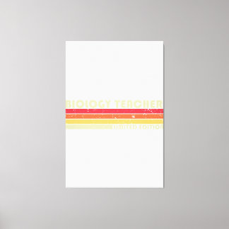 BIOLOGY TEACHER Funny Job Title Profession Birthda Canvas Print