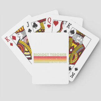 BIOLOGY TEACHER Funny Job Title Profession Birthda Playing Cards