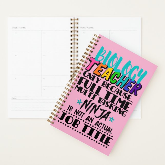 Biology Teacher Only Because Full Time Multi  Planner (Display)