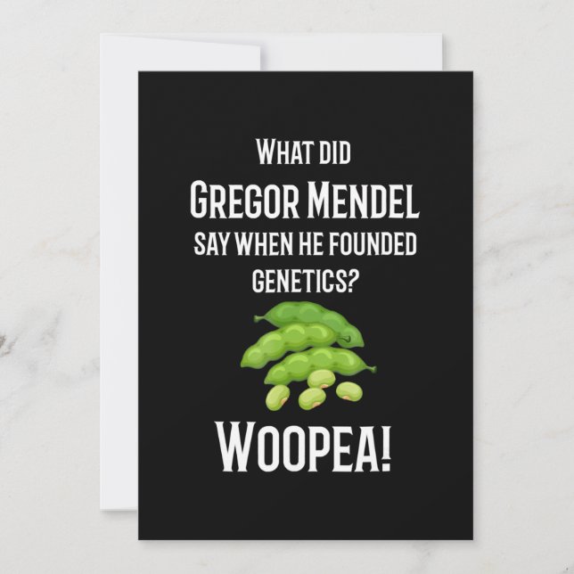 biology teacher science joke , nerdy humor gift holiday card (Front)