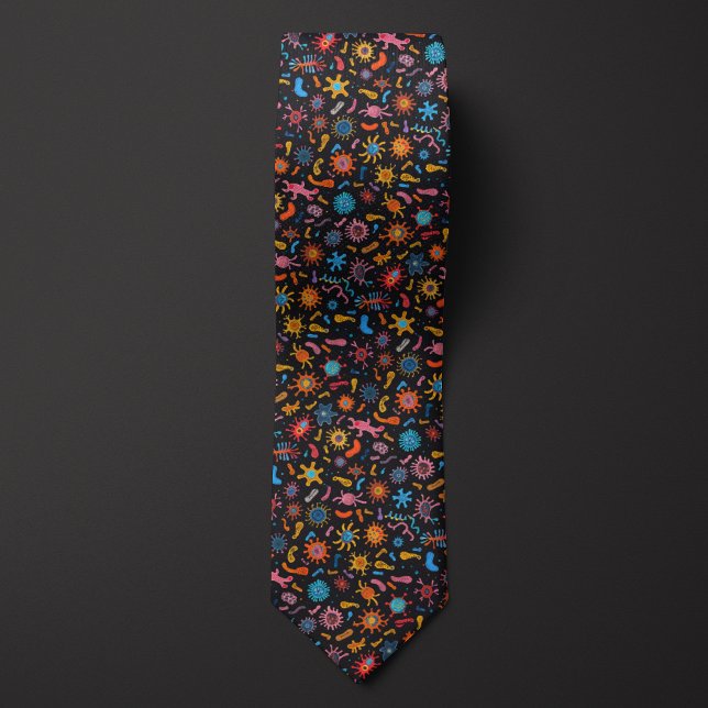Biology Teacher Wonderful World of Microbes Tie (Creator Uploaded)