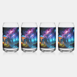 Bioluminescent Alien Mushrooms on A Distant Planet Can Glass