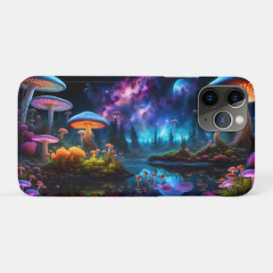 Bioluminescent Alien Mushrooms on A Distant Planet Case-Mate iPhone Case