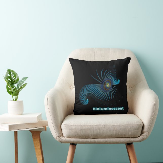 Bioluminescent Alien Sea Creature Cushion (Chair)