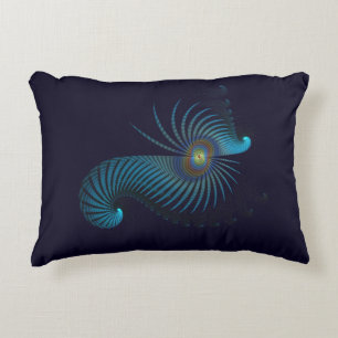 Bioluminescent Alien Sea Creature Decorative Cushion