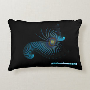 Bioluminescent Alien Sea Creature Decorative Cushion