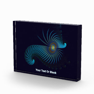 Bioluminescent Alien Sea Life Photo Block