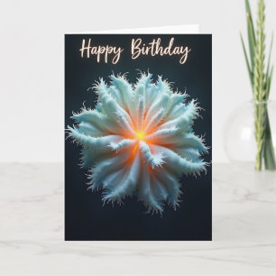 Bioluminescent Bloom Birthday Glow Card