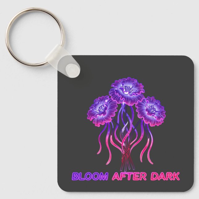 Bioluminescent Bloom Keyring (Front)