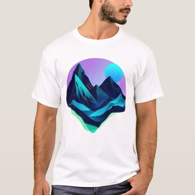 bioluminescent landscape T-Shirt (Front)