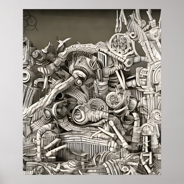 Biomechanical city poster (Front)