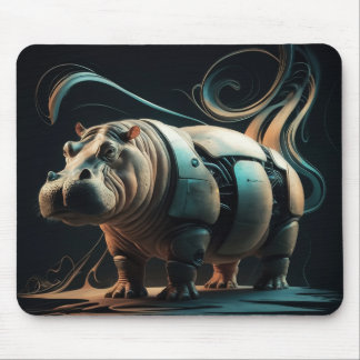 Biomechanical flood horse mouse pad