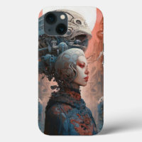 Biomechanical Head Surreal Sci-Fi Art