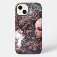 Biomechanical Heads Surreal Sci-Fi Art