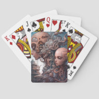 Biomechanical Heads Surreal Sci-Fi Art