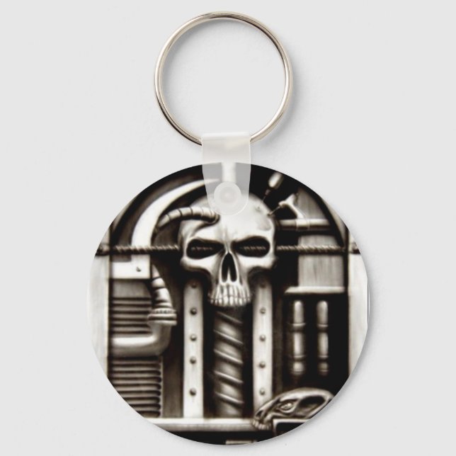 Biomechskull Key Ring (Front)