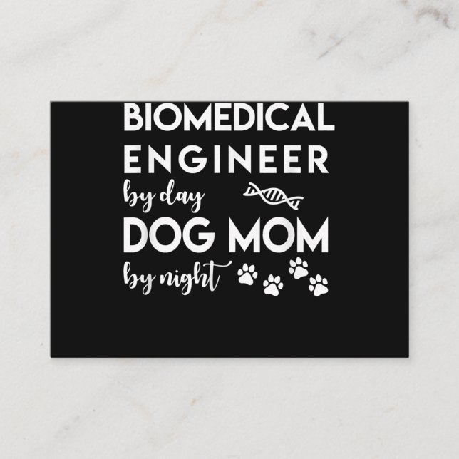 Biomedical Engineer Dog Mum Dog Lover Bio Engineer Enclosure Card (Front)
