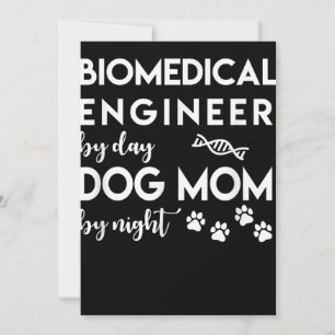 Biomedical Engineer Dog Mum Dog Lover Bio Engineer Thank You Card