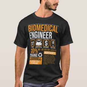 Biomedical Engineer Facts Label Biomedical Enginee T-Shirt