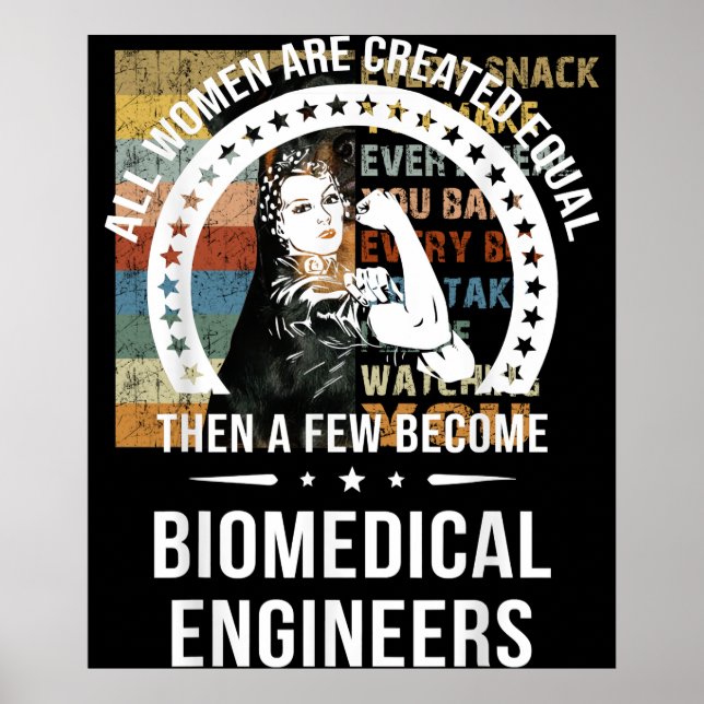 Biomedical Engineer For Women Biomedical Engineer Poster (Front)