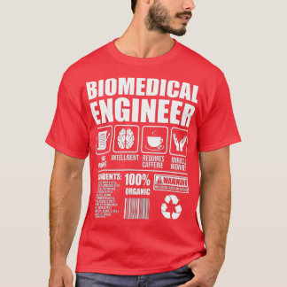 Biomedical Engineer Hardworking Biomed Medical Sci T-Shirt