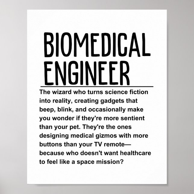 Biomedical engineer poster (Front)