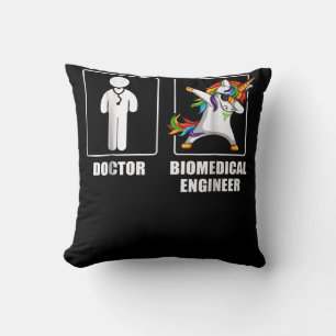 Biomedical Engineer Unicorn Dabbing Funny Lovers Cushion