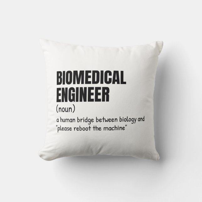 Biomedical Engineering Humour Definition Cushion (Front)