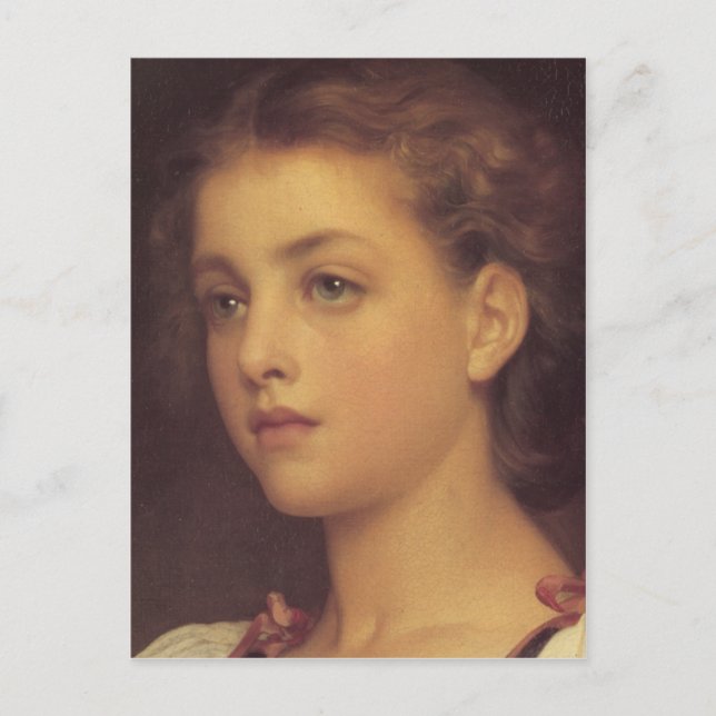 Biondina in detail - Lord Frederick Leighton Postcard (Front)