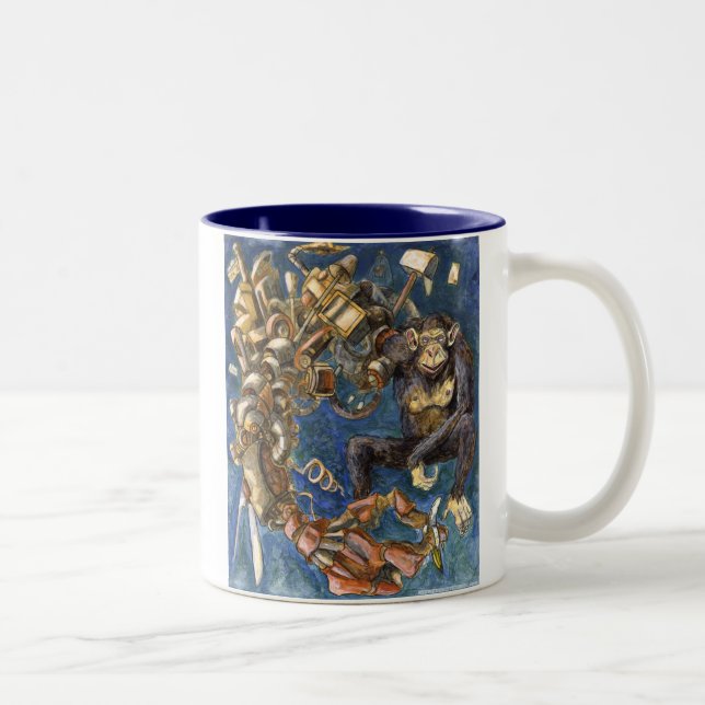 Bionic Ape Two-Tone Coffee Mug (Right)