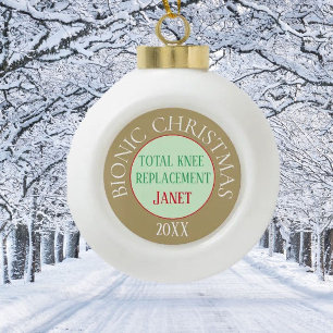 Bionic Christmas(knee replacement) ornament