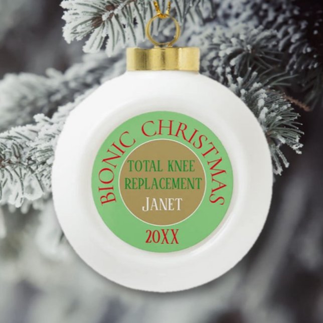 Bionic Christmas(knee replacement) ornament (Creator Uploaded)
