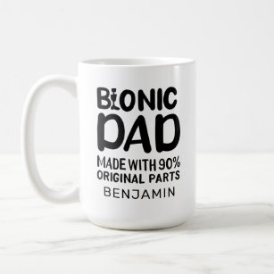 Bionic Dad Knee Replacement Celebration Coffee Mug
