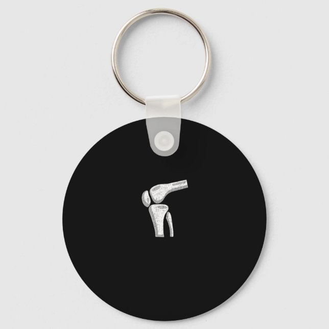 Bionic Knee Club Member Knee Replacement Surgery L Key Ring (Front)