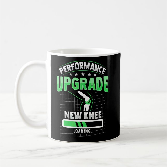 Bionic Parts After Knee Replacement Surgery  Coffee Mug (Left)