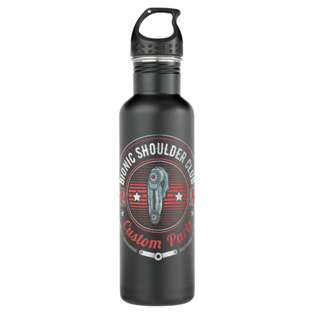 Bionic Shoulder Club Custom Parts Funny Shoulder R 710 Ml Water Bottle (Front)