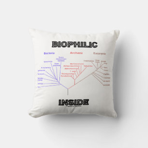 Biophilic Inside Phylogenetic Tree Of Life Biology Cushion
