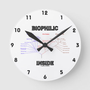 Biophilic Inside Phylogenetic Tree Of Life Round Clock