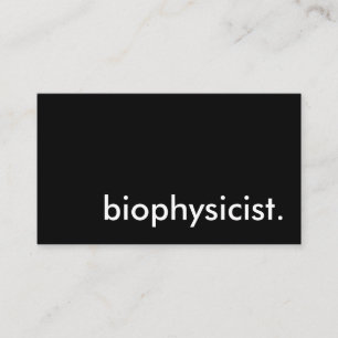biophysicist business card