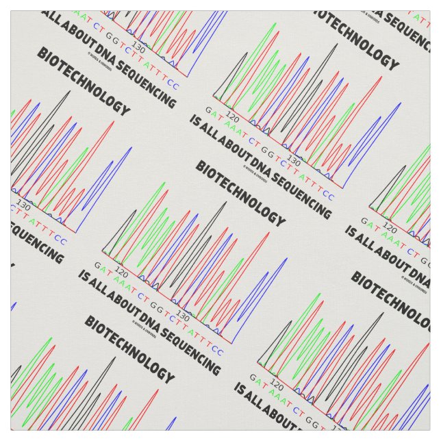 Biotechnology Is All About DNA Sequencing Fabric (Swatch)