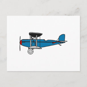 Biplane Aeroplane Postcard