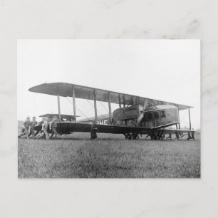 Biplane Airliner, 1919 Postcard