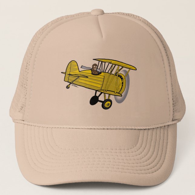 Biplane hat -- yellow (Front)