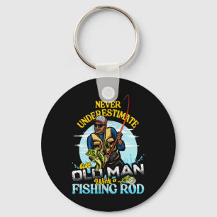 Bipoc B Fishing Birthday Tee Never Underestimate O Key Ring