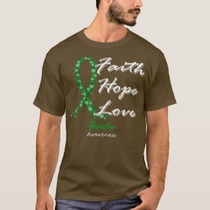 Bipolar Awareness Faith Hope Love In This Family W T-Shirt