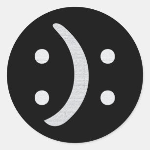 Bipolar Awareness Happy Sad Face Mental Health Classic Round Sticker