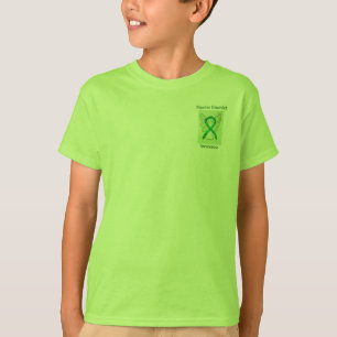 Bipolar Disorder Awareness Green Ribbon Angel Tee