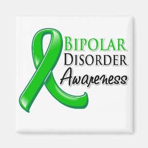 Bipolar Disorder Awareness Ribbon Magnet